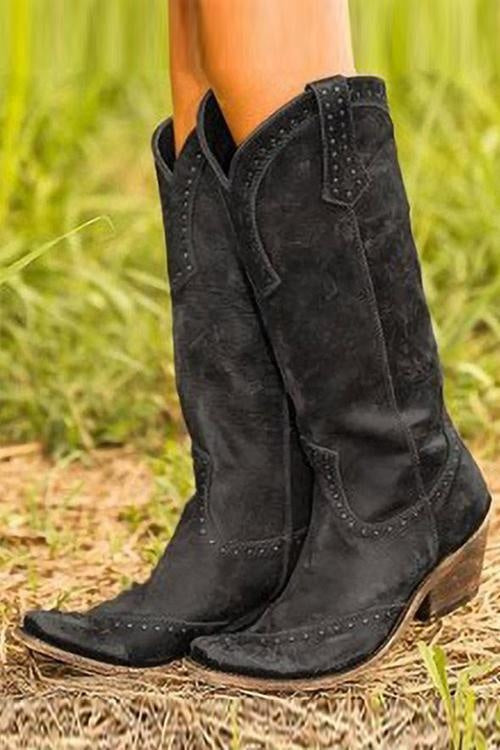 Tobias | Cowboystiefel Herren Western Leder Nieten