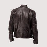 Tobias | Lederjacke Herren Bikerjacke Slim Fit Reissverschluss