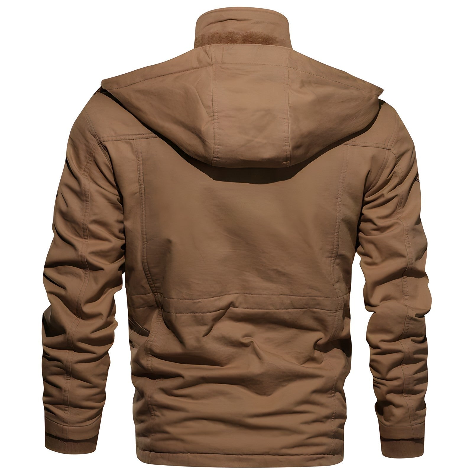 Tobias | Militärjacke Herren Fleecefutter Mehrere Taschen Kapuze