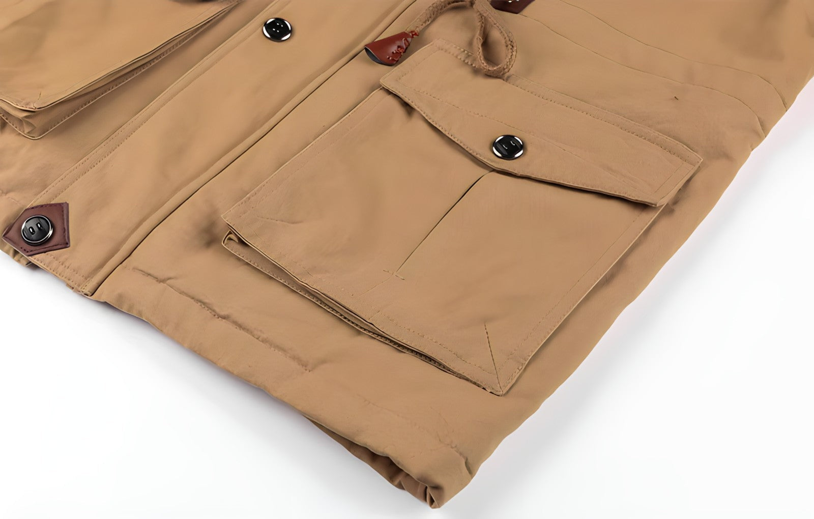 Tobias | Militärjacke Herren Fleecefutter Mehrere Taschen Kapuze