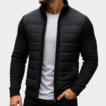 Tobias | Steppjacke mit Strickärmeln Herren Stehkragen Reissverschluss