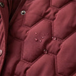 Ursina | Parka Lang mit Kapuze Daunengefüttert Damen Rautensteppung