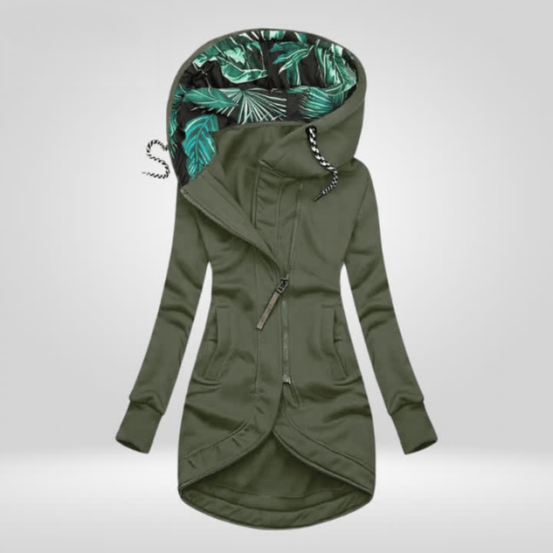 Ursina | Regenjacke Damen mit Kapuze Lang