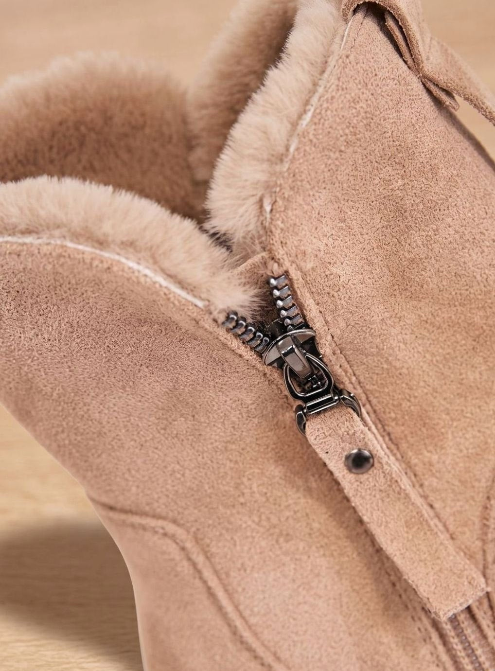 Ursina | Stiefeletten Damen Wildleder Gefüttert Reissverschluss Profilsohle