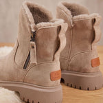 Ursina | Stiefeletten Damen Wildleder Gefüttert Reissverschluss Profilsohle