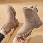 Ursina | Stiefeletten Damen Wildleder Gefüttert Reissverschluss Profilsohle